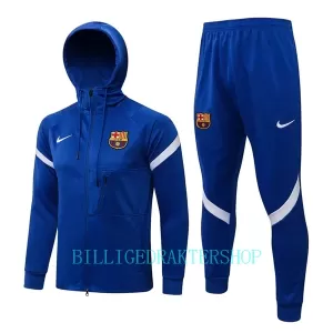 FC Barcelona Trenings Hettejakke 2022-23 Blå FC Barcelona Trenings Hettejakke 2022-23 Blå