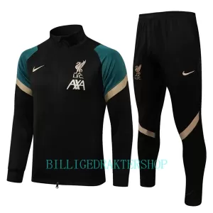 Liverpool Treningsjakkedresser Barn 2022-23 Svart-Grønn Liverpool Treningsjakkedresser Barn 2022-23 Svart-Grønn