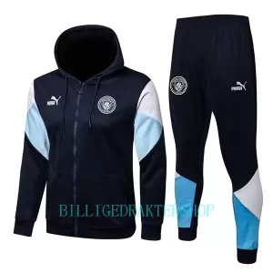 Manchester City Trenings Hettejakke 2022-23 Blå Manchester City Trenings Hettejakke 2022-23 Blå