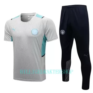 Manchester City Trenings Skjorter Set 2022-23 Lys-Grå Manchester City Trenings Skjorter Set 2022-23 Lys-Grå