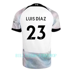 Liverpool Luis Díaz 23 Bortetrøye 2022-23 Liverpool Luis Díaz 23 Bortetrøye 2022-23