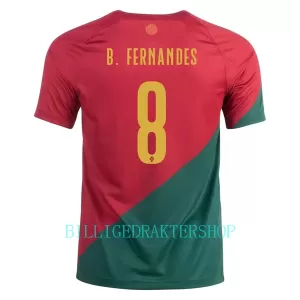 Portugal Bruno Fernandes 8 Hjemmetrøye VM 2022