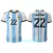 Argentina Lautaro Martínez 22 Hjemmetrøye VM 2022