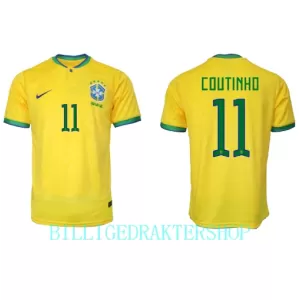 Brasil Philippe Coutinho 11 Hjemmetrøye VM 2022