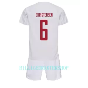 Danmark Andreas Christensen 6 Bortetrøye Barn VM 2022 Danmark Andreas Christensen 6 Bortetrøye Barn VM 2022