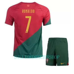 Portugal Cristiano Ronaldo 7 Hjemmetrøye Barn VM 2022 Portugal Cristiano Ronaldo 7 Hjemmetrøye Barn VM 2022