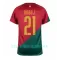 Portugal Diogo Jota 21 Hjemmetrøye VM 2022