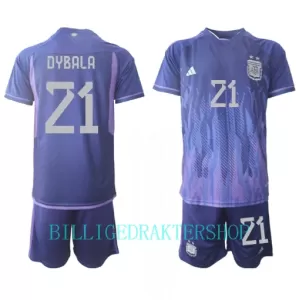 Argentina Paulo Dybala 21 Bortetrøye Barn VM 2022 Argentina Paulo Dybala 21 Bortetrøye Barn VM 2022