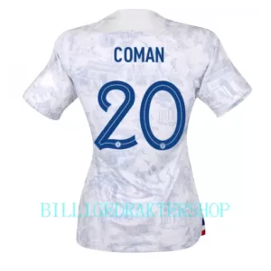 Frankrike Kingsley Coman 20 Bortetrøye Dame VM 2022