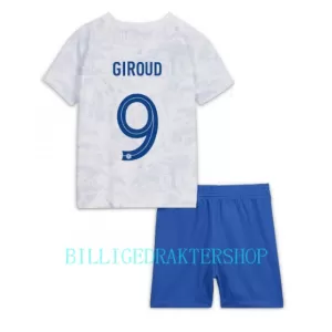 Frankrike Olivier Giroud 9 Bortetrøye Barn VM 2022 Frankrike Olivier Giroud 9 Bortetrøye Barn VM 2022