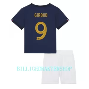 Frankrike Olivier Giroud 9 Hjemmetrøye Barn VM 2022 Frankrike Olivier Giroud 9 Hjemmetrøye Barn VM 2022