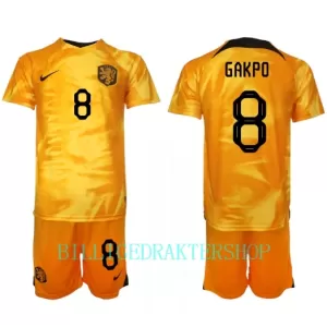 Nederland Cody Gakpo 8 Hjemmetrøye Barn VM 2022 Nederland Cody Gakpo 8 Hjemmetrøye Barn VM 2022