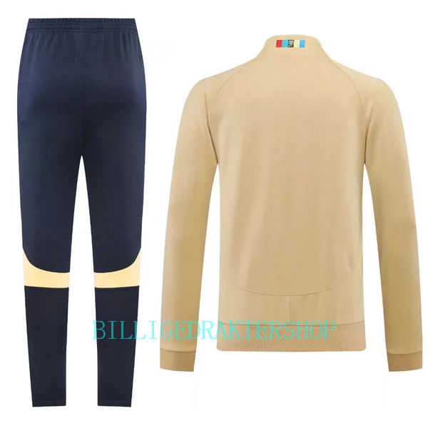 Barcelona Creamy Trenings Collegegenser Set 2022-23 Gul