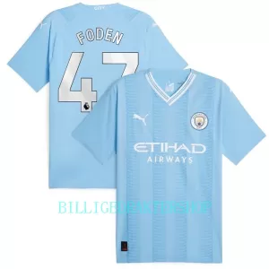 Manchester City Phil Foden 47 Hjemmetrøye 2023/2024 Manchester City Phil Foden 47 Hjemmetrøye 2023/2024