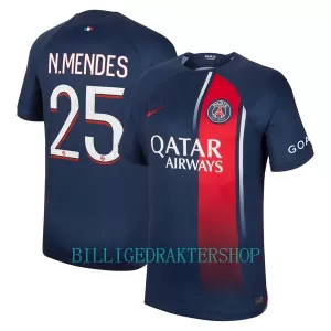 Paris Saint-Germain N.Mendes 25 Hjemmetrøye 2023/2024 Paris Saint-Germain N.Mendes 25 Hjemmetrøye 2023/2024