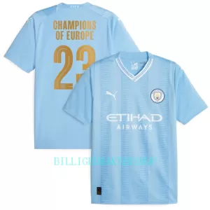 Manchester City Champions of Europe Hjemmetrøye 2023/2024 Manchester City Champions of Europe Hjemmetrøye 2023/2024