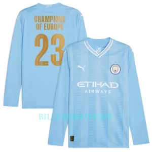 Manchester City Champions of Europe Hjemmetrøye 2023/2024 Langermet Manchester City Champions of Europe Hjemmetrøye 2023/2024 Langermet