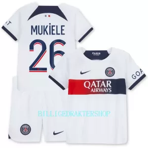 Paris Saint-Germain Mukiele 26 Bortetrøye Barn 2023/2024 Paris Saint-Germain Mukiele 26 Bortetrøye Barn 2023/2024