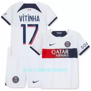 Paris Saint-Germain Vitinha 17 Bortetrøye Barn 2023/2024 Paris Saint-Germain Vitinha 17 Bortetrøye Barn 2023/2024