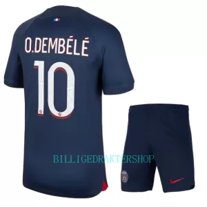 Paris Saint-Germain Ousmane Dembélé 10 Hjemmetrøye Barn 2023/2024 Paris Saint-Germain Ousmane Dembélé 10 Hjemmetrøye Barn 2023/2024