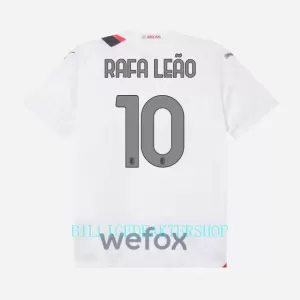 AC Milan Rafael Leão 10 Bortetrøye Barn 2023/2024