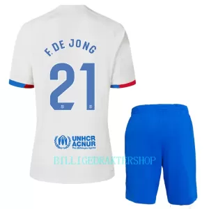 FC Barcelona Frenkie de Jong 21 Bortetrøye Barn 2023/2024 FC Barcelona Frenkie de Jong 21 Bortetrøye Barn 2023/2024