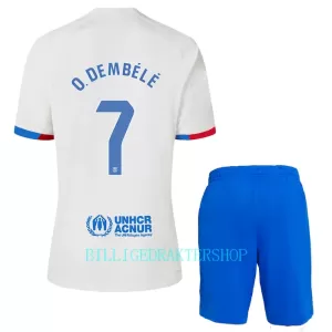 FC Barcelona Ousmane Dembélé 7 Bortetrøye Barn 2023/2024 FC Barcelona Ousmane Dembélé 7 Bortetrøye Barn 2023/2024