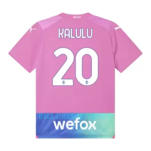 AC Milan Kalulu 20 Tredjetrøye Barn 2023/2024