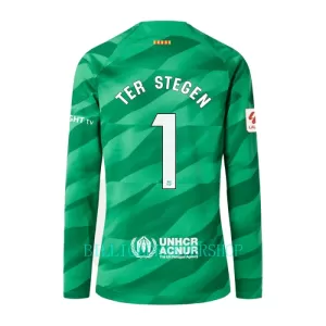 FC Barcelona Marc-André ter Stegen 1 Målvakt Hjemmetrøye 2023/2024 Langermet FC Barcelona Marc-André ter Stegen 1 Målvakt Hjemmetrøye 2023/2024 Langermet