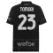 AC Milan Fikayo Tomori 23 Fjerde trøye 2023/2024 Svart