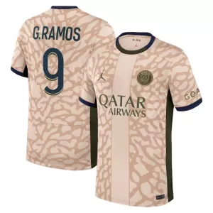 Paris Saint-Germain Goncalo Ramos 9 Fjerde trøye Jordan 2023/2024 Paris Saint-Germain Goncalo Ramos 9 Fjerde trøye Jordan 2023/2024
