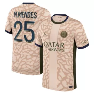 Paris Saint-Germain Nuno Mendes 25 Fjerde trøye Jordan 2023/2024 Paris Saint-Germain Nuno Mendes 25 Fjerde trøye Jordan 2023/2024