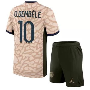 Paris Saint-Germain Ousmane Dembélé 10 Fjerde trøye Barn Jordan 2023/2024 Paris Saint-Germain Ousmane Dembélé 10 Fjerde trøye Barn Jordan 2023/2024