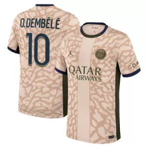 Paris Saint-Germain Ousmane Dembélé 10 Fjerde trøye Jordan 2023/2024 Paris Saint-Germain Ousmane Dembélé 10 Fjerde trøye Jordan 2023/2024