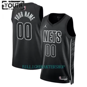 Brooklyn Nets Trøye Barn Statement Edition 2023/2024 Swingman Svart