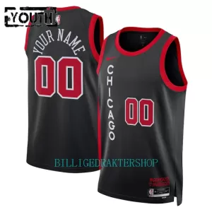 Chicago Bulls Trøye Barn City Edition 2023/2024 Swingman Svart Chicago Bulls Trøye Barn City Edition 2023/2024 Swingman Svart