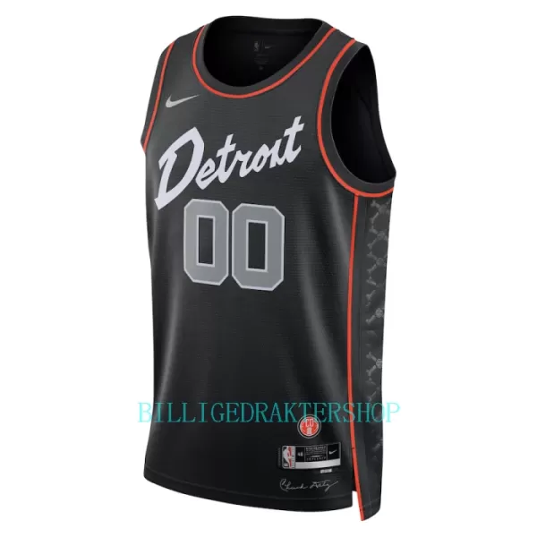 Detroit Pistons Trøye City Edition 2023/2024 Swingman Svart