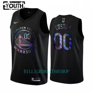 HWC Iridescent Golden State Warriors Trøye Barn Swingman Svart HWC Iridescent Golden State Warriors Trøye Barn Swingman Svart
