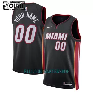 Miami Heat Trøye Barn Icon Edition 2023/2024 Swingman Svart Miami Heat Trøye Barn Icon Edition 2023/2024 Swingman Svart