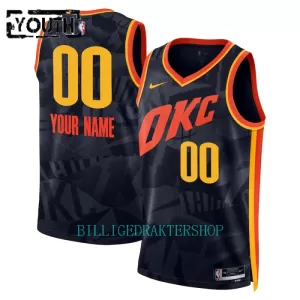 Oklahoma City Thunder Trøye Barn City Edition 2023/2024 Swingman Navy