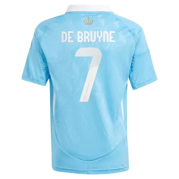 Belgia Kevin De Bruyne 7 Bortetrøye Barn EM 2024