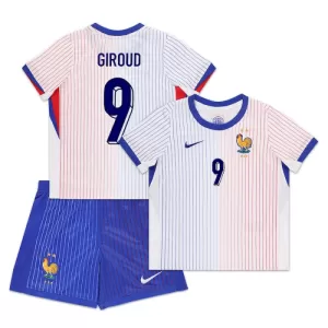 Frankrike Olivier Giroud 9 Bortetrøye Barn EM 2024 Frankrike Olivier Giroud 9 Bortetrøye Barn EM 2024