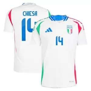 Italia Federico Chiesa 14 Bortetrøye EM 2024 Italia Federico Chiesa 14 Bortetrøye EM 2024