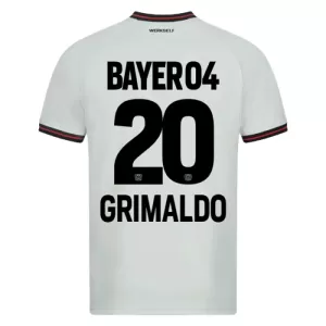 Bayer 04 Leverkusen Alejandro Grimaldo 20 Bortetrøye 2023/2024 Bayer 04 Leverkusen Alejandro Grimaldo 20 Bortetrøye 2023/2024