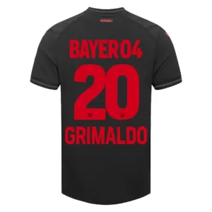 Bayer 04 Leverkusen Alejandro Grimaldo 20 Hjemmetrøye 2023/2024 Bayer 04 Leverkusen Alejandro Grimaldo 20 Hjemmetrøye 2023/2024