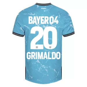 Bayer 04 Leverkusen Alejandro Grimaldo 20 Tredjetrøye 2023/2024 Bayer 04 Leverkusen Alejandro Grimaldo 20 Tredjetrøye 2023/2024