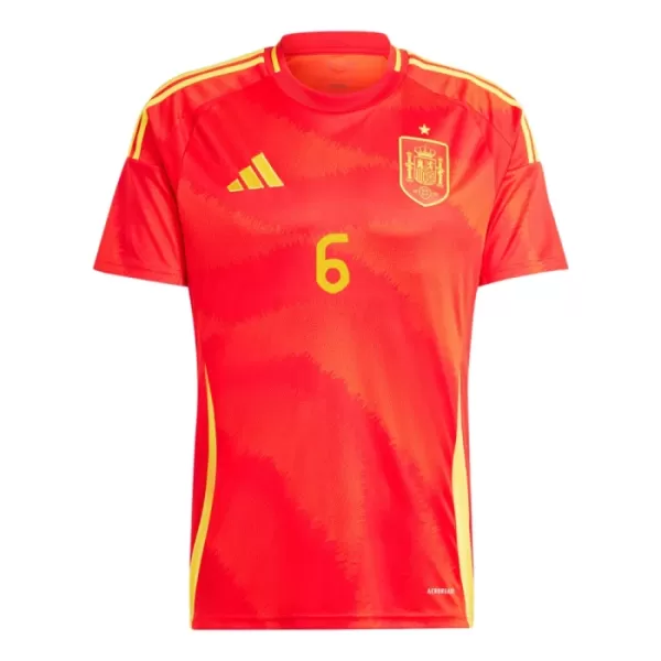 Spania Mikel Merino 6 Hjemmetrøye EM 2024