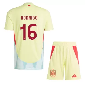 Spania Rodrigo Hernández 16 Bortetrøye Barn EM 2024 Spania Rodrigo Hernández 16 Bortetrøye Barn EM 2024