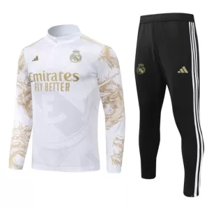 Real Madrid Trenings Collegegenser Set Barn 2024/2025 Hvit Real Madrid Trenings Collegegenser Set Barn 2024/2025 Hvit