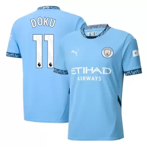 Manchester City Jérémy Doku 11 Hjemmetrøye 2024/2025 Manchester City Jérémy Doku 11 Hjemmetrøye 2024/2025